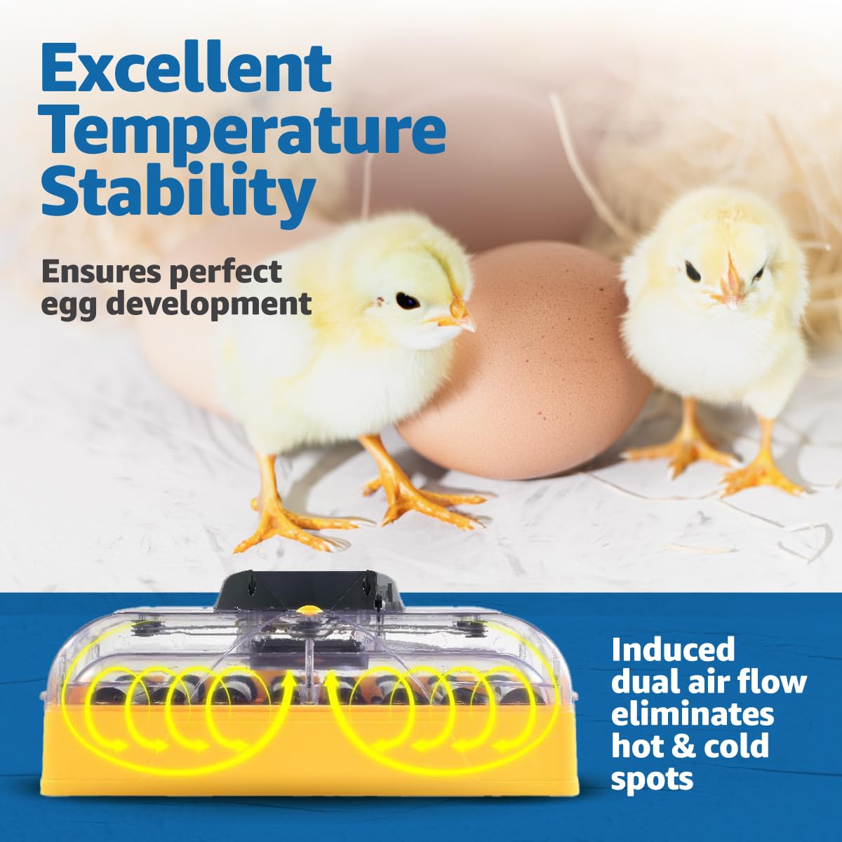 Brinsea Ovation 56 EX 56-egg capacity for larger breeding projects.