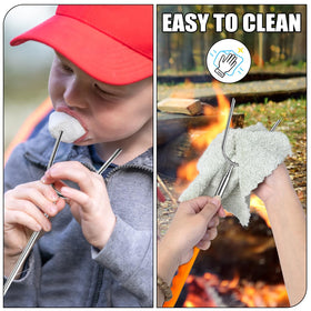 BRIOUT family friendly roasting sticks five pack for group roasting