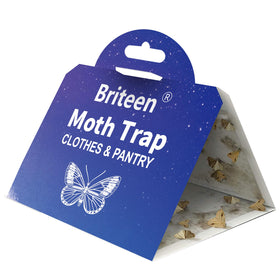 Briteen Pantry Moth Traps box front with pheromone design for safe moth control