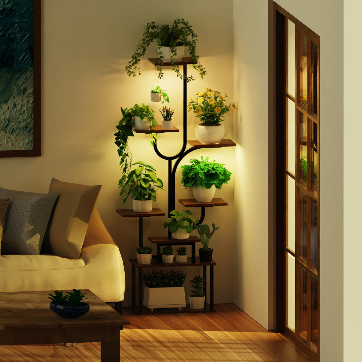 BRITEWAVE home plant stand elevates decor while organizing pots
