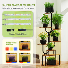 BRITEWAVE S-curve design plant rack adds modern decor
