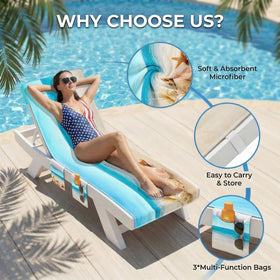Britown lounge chaise cover sized 85 by 30 inches fits most loungers