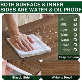 Britown waterproof camping tablecloth prevents spills and splashes on damp picnics.