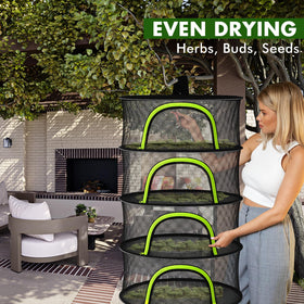 BRIVADO compact design fits hydroponics tents and small grow spaces