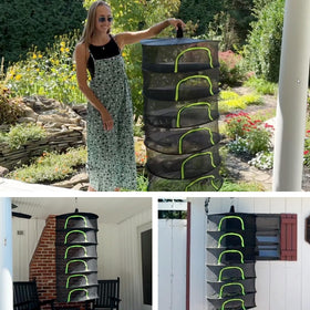 BRIVADO large-capacity drying rack suits herbs, flowers, seeds, and vegetables