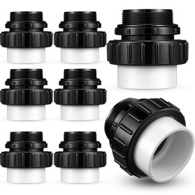 Briwooody 8-pcs 2in hi-temp unions for reliable pump connections and easy maintenance.
