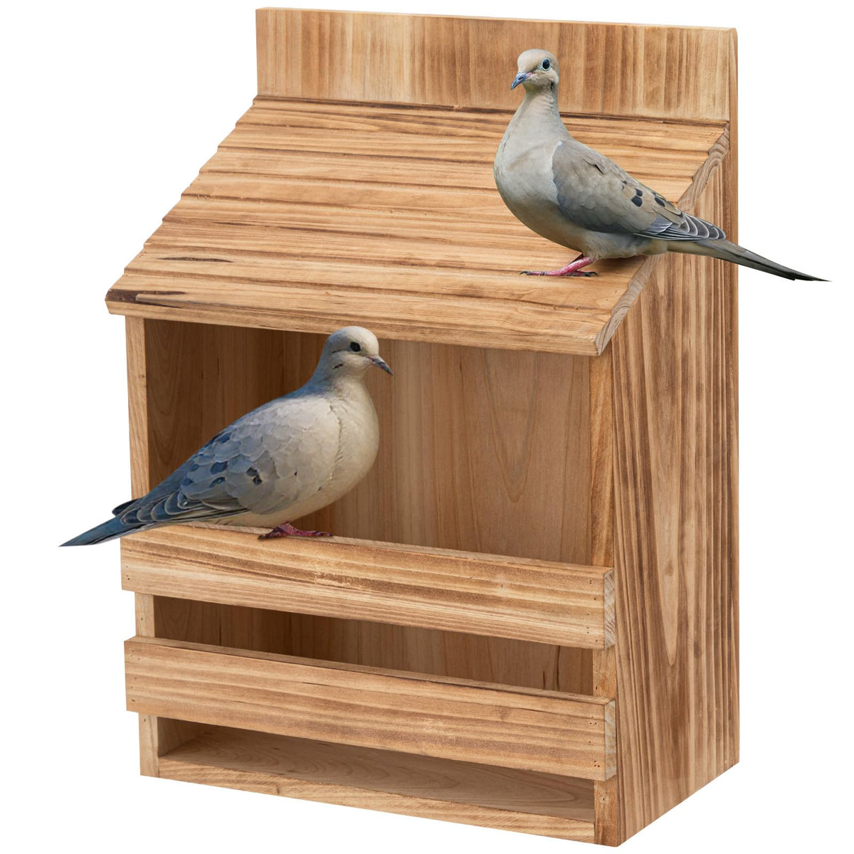 Briwooody dove nesting box with open front for easy cleaning and entry