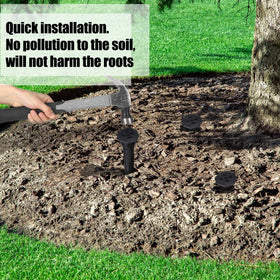 Briwooody non-clogging design minimizes runoff and surface watering.