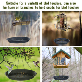 Briwooody outdoor garden tray helps attract birds while keeping the space neat.