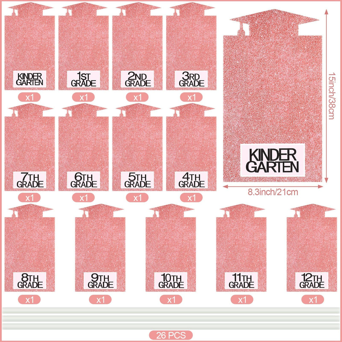 Briwooody pink yard signs with two poles for quick setup and curb appeal