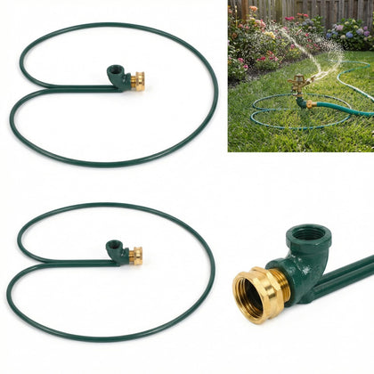 Briwooody ring base stable on lawn for even watering.