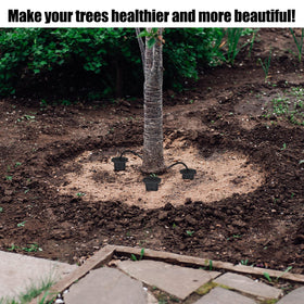 Briwooody garden stake helps save water and nourish plant roots.