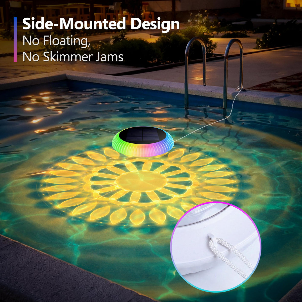 Brizled remote control enables poolside color and mode changes