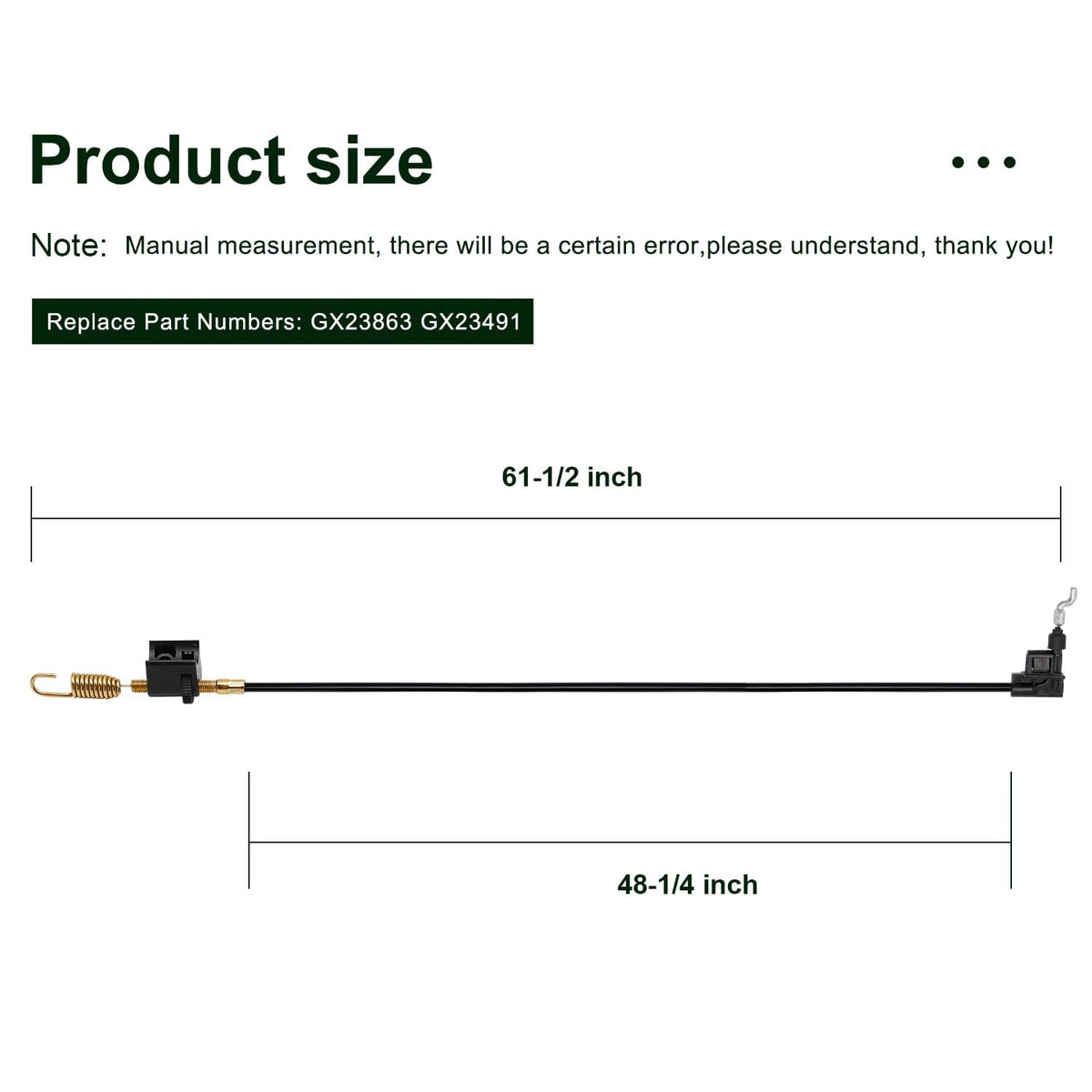 Brlyeeanze GX23863 coated cable close-up highlighting reduced friction