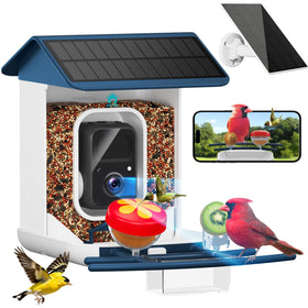 Broaimx smart bird feeder camera captures crisp 2K video for birdwatching.