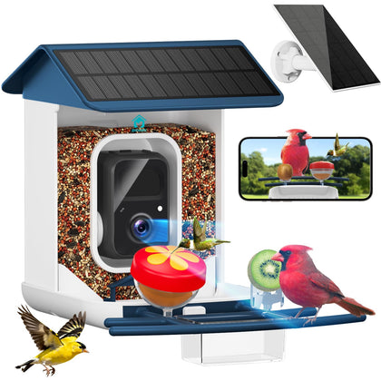 Broaimx smart bird feeder camera captures crisp 2K video for birdwatching.