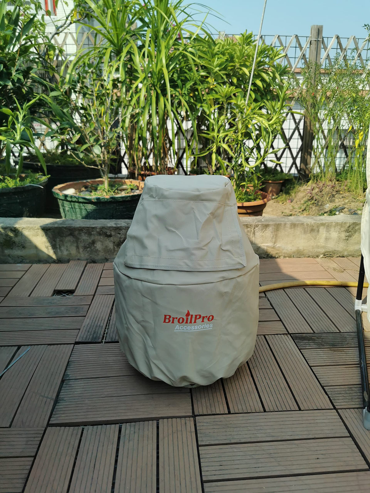 BroilPro Accessories propane tank cover beige demonstrates 13x17-5 inch dimensions