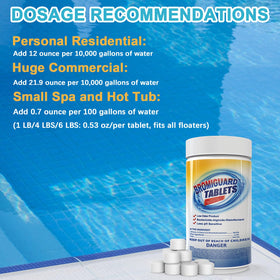 BROMIGUARD spa water treatment showing bromine pH stability in spa water