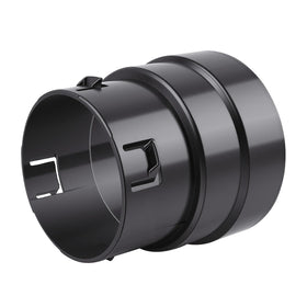 BROQIXIN 4-inch PVC to corrugated adapter demonstrates effortless push-fit installation for yard drains.