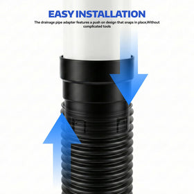 BROQIXIN ABS durable drain adapter withstands outdoor weather and soil pressure.