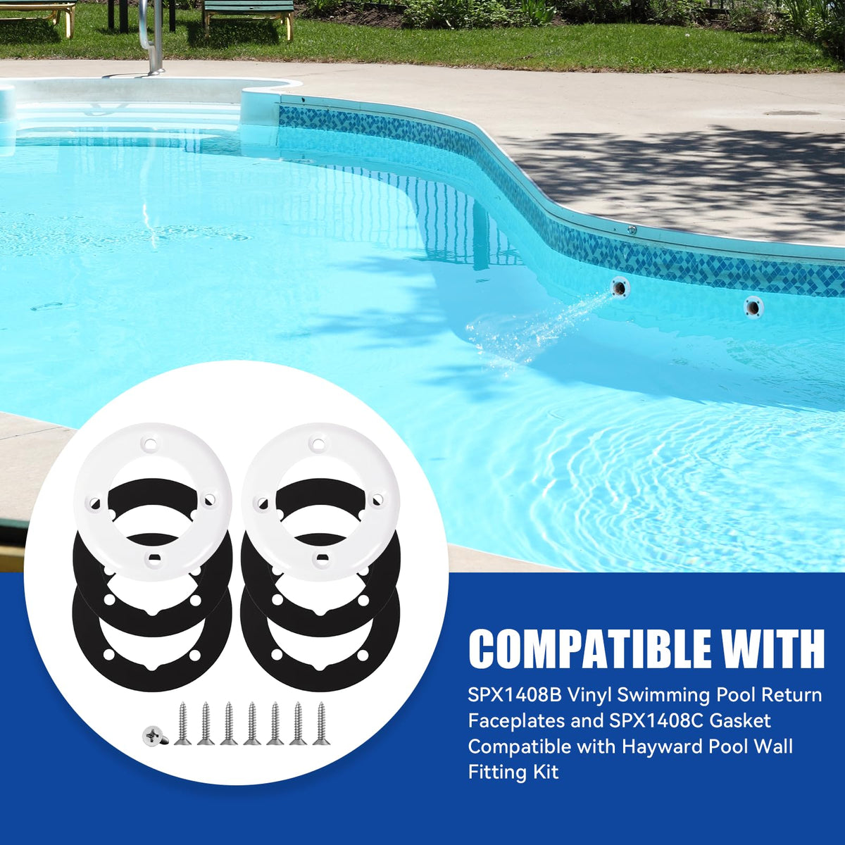BROQIXIN SPX1408C gasket close-up for reliable seal and backwash flow.