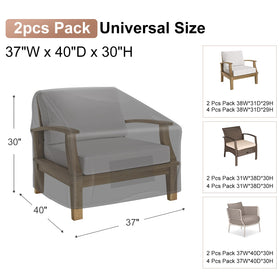BROSYDA heavy-duty Oxford fabric chair cover close-up shows durable protection.