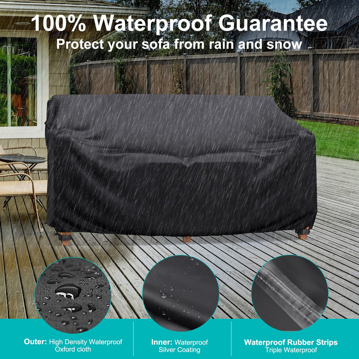 BROSYDA UV-resistant fabric helps preserve color under sun exposure.