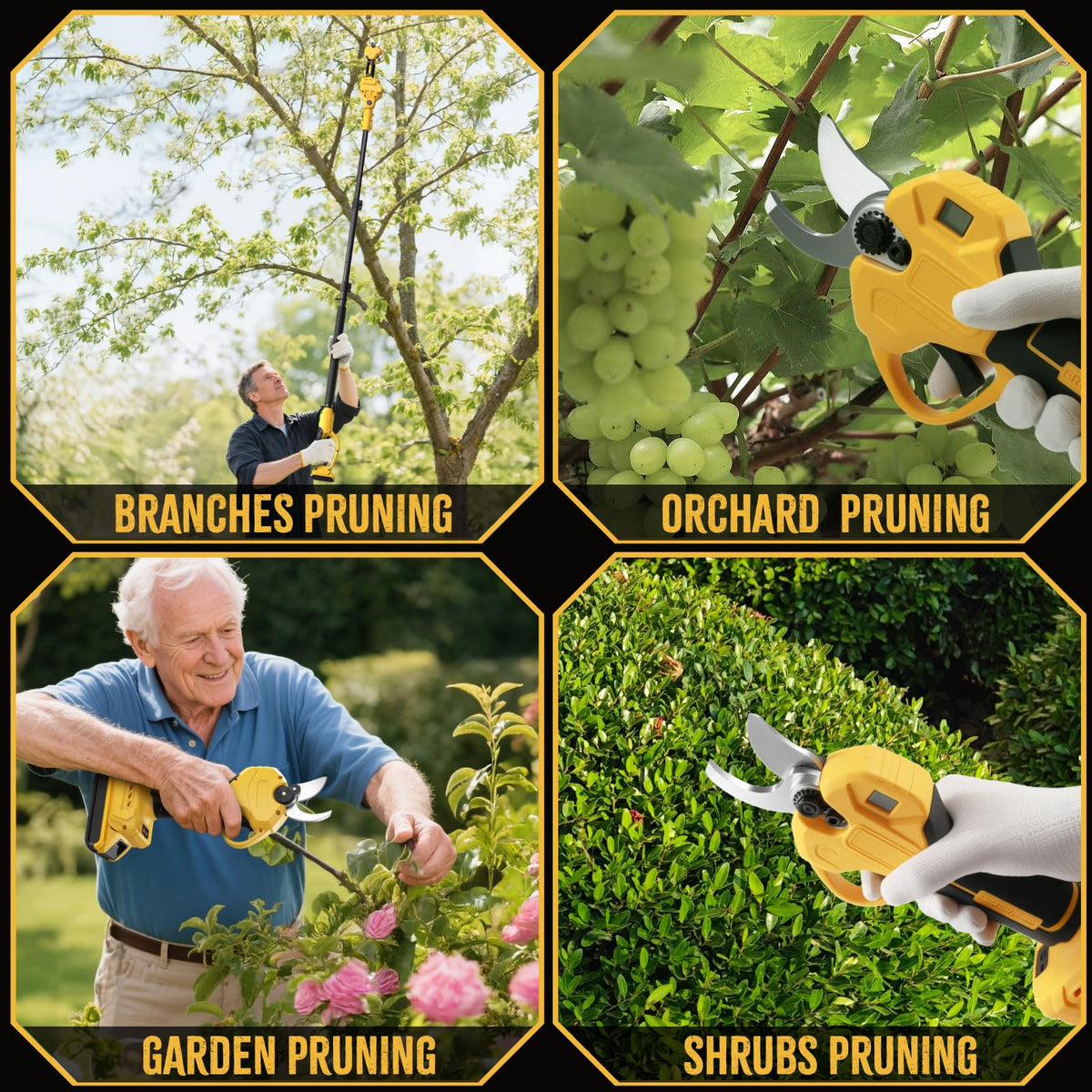 BROVR lightweight ergonomic grip reduces fatigue during pruning