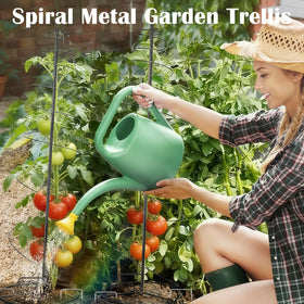 BrownKnot spiral trellis vertical design adds elegant, space-saving garden appeal.