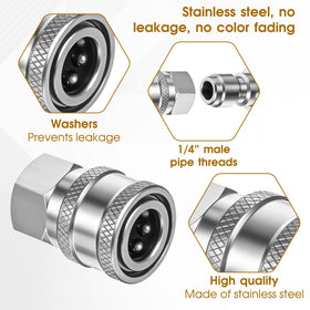 Bruislard NPT 1/4-inch adapters pack keeps spares ready for daily use.