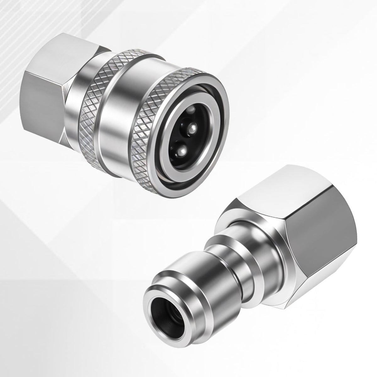 Bruislard pressure-washer fittings support versatile connections for hoses and pumps.