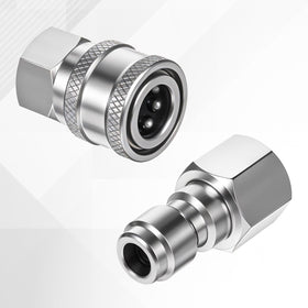 Bruislard pressure-washer fittings support versatile connections for hoses and pumps.
