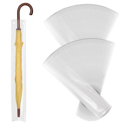 Bruislard umbrella bags: clear 70 cm fit long umbrellas and keep floors dry.