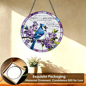 BRUKUSUR memorial ornament for loss of loved one easy to hang with chain