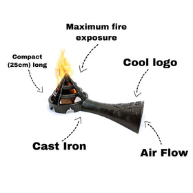 Brutal BBQ Fireguard compact design fits most grills and spaces.