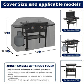 Bruwaa griddle cover waterproof layer prevents moisture intrusion on Blackstone griddle