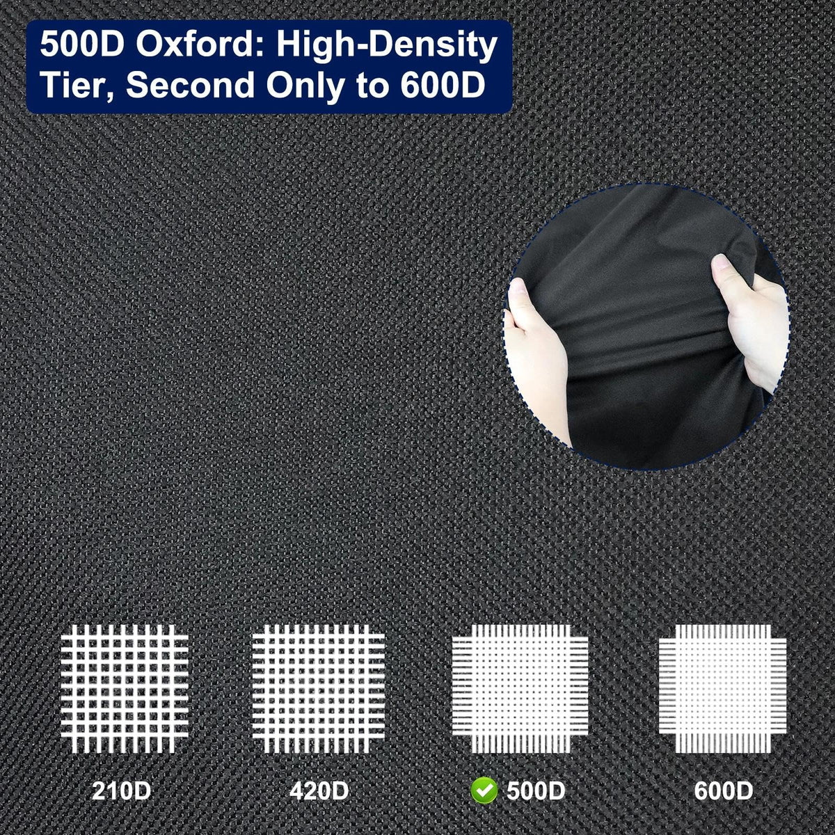 bruwaa 420D Oxford fabric shields from sun and rain