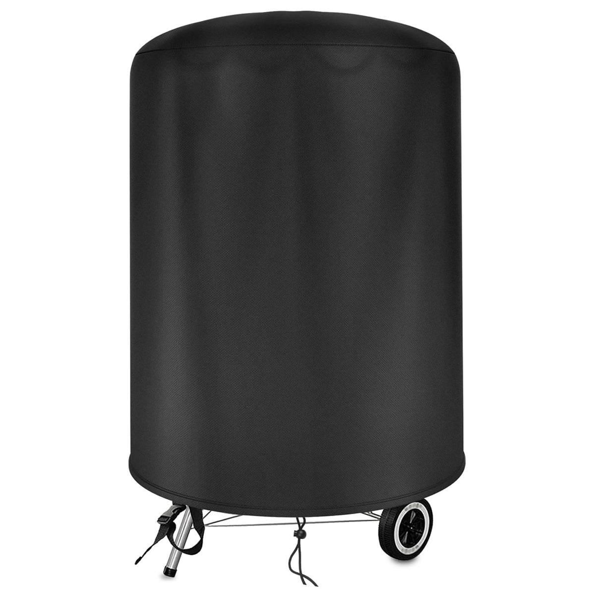 Bruwaa Weber 22-inch charcoal kettle grill cover protects against the elements.