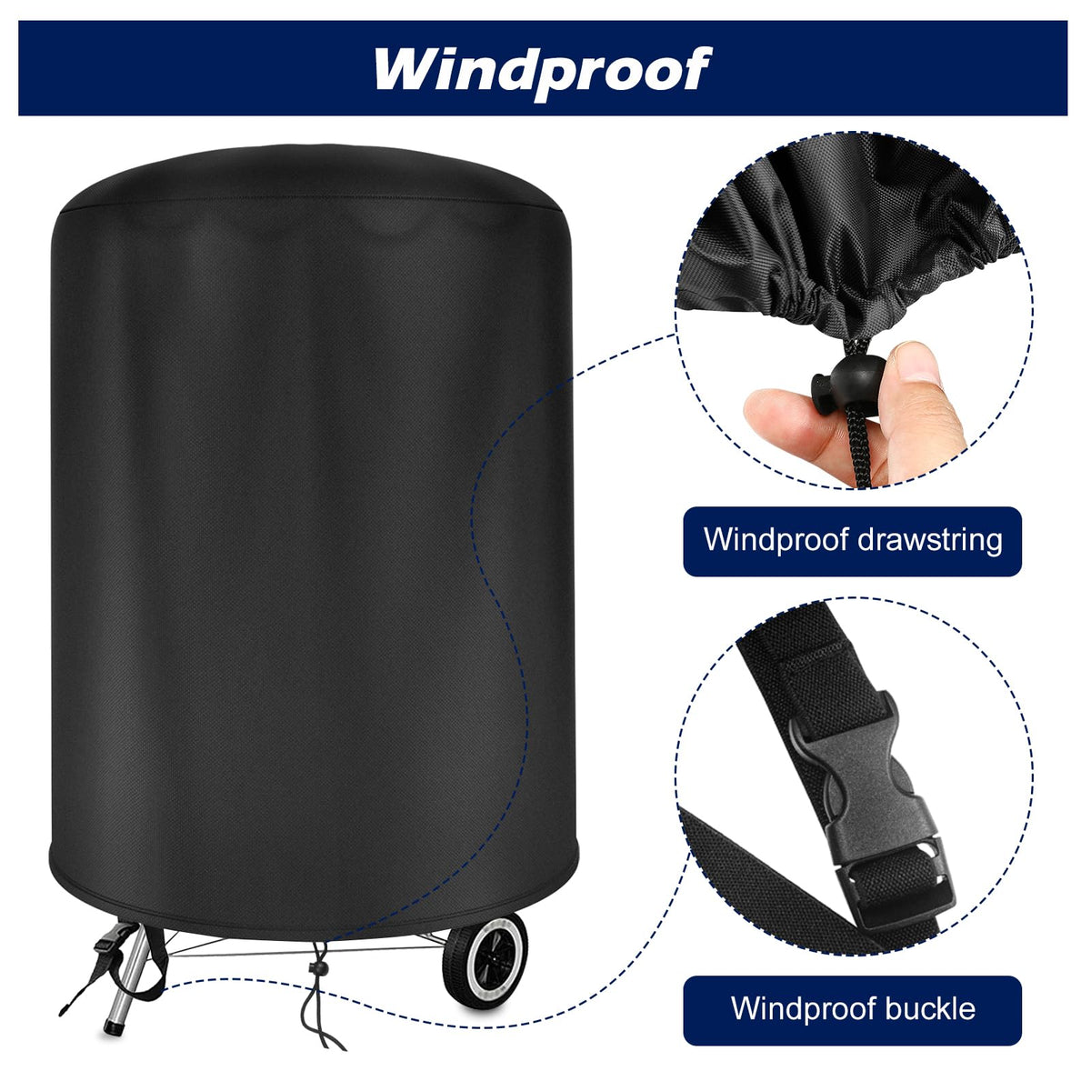 Bruwaa tear-resistant Oxford fabric guards against wear and tear.