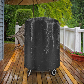 Bruwaa weather protection shields Weber grill from rain, snow, and dust.