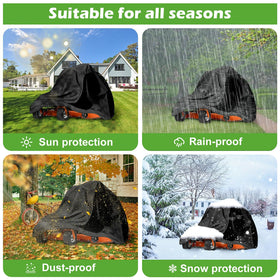 Bruwaa cover featuring drawstring buckle system for secure wind-resistant placement.