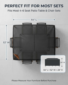 BRUXOLAY adjustable buckles and drawcord keep the cover secure in wind