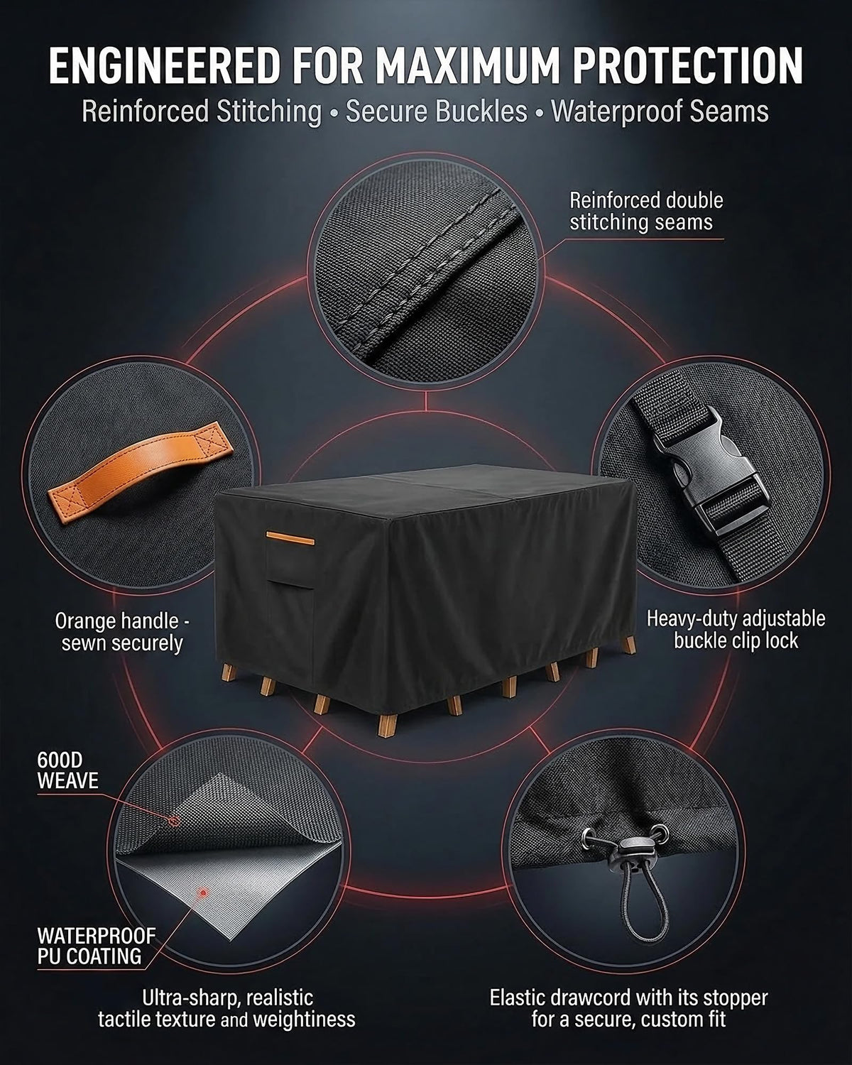 BRUXOLAY universal-fit design suits most 4–6 seat sets