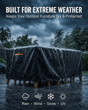 BRUXOLAY tape-sealed seams prevent water seepage for long-lasting outdoor use