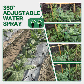 Brysage rust-proof metal clamps secure hose to prevent leaks.