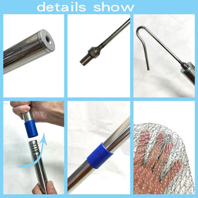 BRZFWLMYDF adjustable elongated rod—three stainless steel segments for flexible trapping.