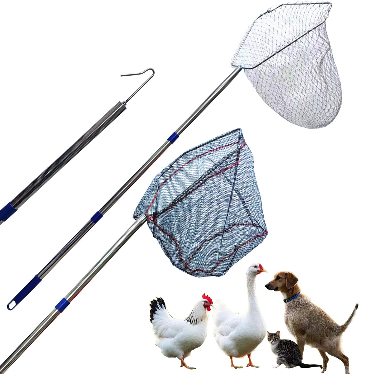 BRZFWLMYDF stainless steel adjustable chicken net trap—compact design for easy coop use.
