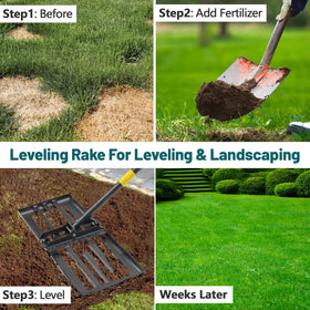 BsBsBest peat moss spreader attachment for even soil enrichment