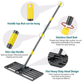 BsBsBest stainless steel leveling rake head with rust resistant coating