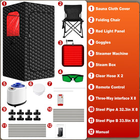 bsdonte portable sauna for indoor or outdoor use, private spa anytime.